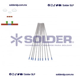 ELECTRODO DE TUNGSTENO 1/8 2% DE LANTHANO PUNTA AZUL