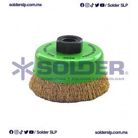 CEPILLO DE ALAMBRE ACERO LATONADO 3?X0.012 COD. AUS 2858