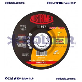 DISCO DE DESBASTE 7? X 1/4 X 7/8 DE CUBO AUS 597