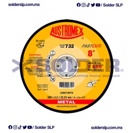 DISCO DE CORTE 8?DE METAL COD. AUS 732