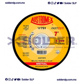 DISCO DE CORTE 7? DE METAL SIERRA CIRC FASTCUT COD. AUS 731