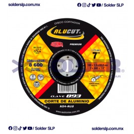 DISCO DE CORTE 7? PARA ALUMINIO ALUCUT COD. AUS-893