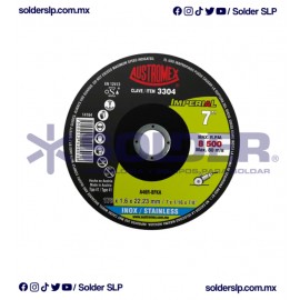 DISCO DE CORTE 7? INOX PLANO COD. AUS-877