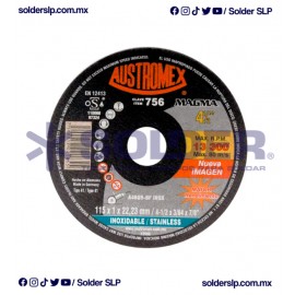 DISCO DE CORTE 4 1/2? /ACERO INOX EXTREME POWER COD.  AUS-756
