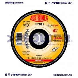 DISCO DE CORTE 4-1/2? X 1/16 COD. AUS 761