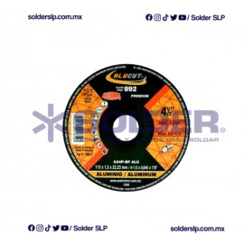 DISCO DE CORTE 4-1/2? PARA ALUMINIO ALUCUT COD. AUS-892