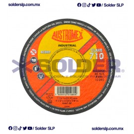 DISCO DE CORTE 4-1/2? (PLANO) COD. AUS 710