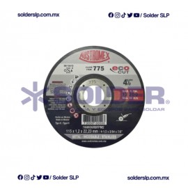 DISCO DE CORTE 4-1/2? METAL- INOX COD. AUS-775